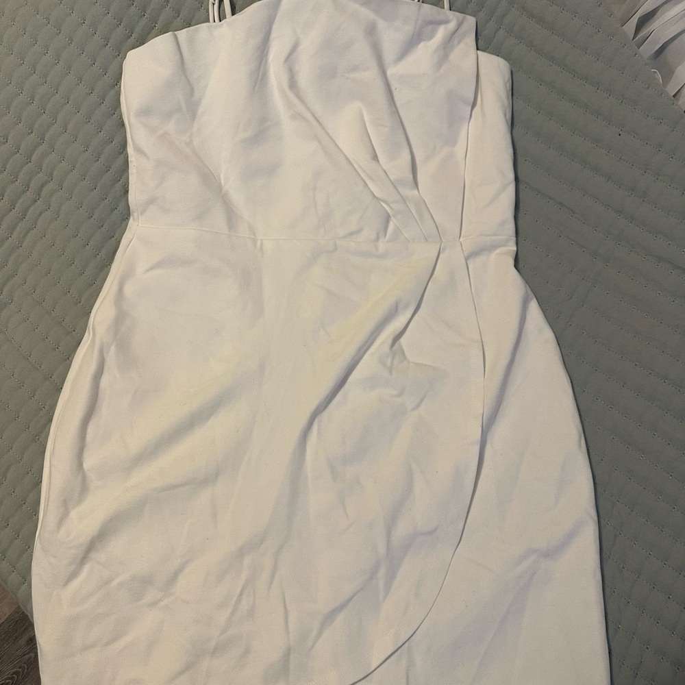 Lulus Elegant White Strap Dress size XL NWOT